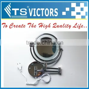Double Side Cosmetic Mirror Makeup Mirror With LED Light thumbnail-1