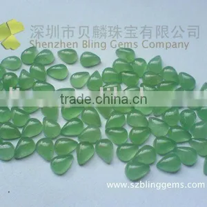 Wholesale Natural Loose Stone Green Aventurine Pear Shaped Cabochon thumbnail-1