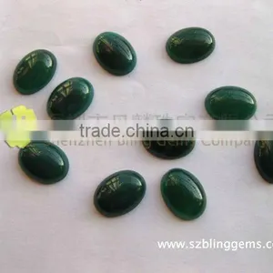 Fashion Natural Gemstone Green Agate Oval Cabochon thumbnail-1