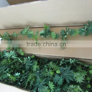 Silk Leaves Garland Green thumbnail-1