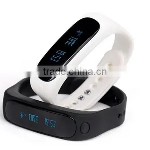 2015 Hot Sell Smart Wrist Band Smart Bracelet Waterproof IP67 Bluetooth 4.0 E02 Wristband Activity Tracker thumbnail-5