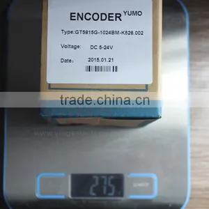 YUMO GT5815G 58mm 15 mm CNC Machine 24V Hollow Incremental Shaft Encoder thumbnail-6