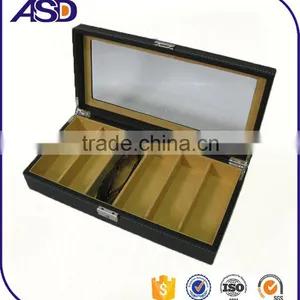 Leather Material and Sunglasses Boxes Use Custom Sunglasses Display Box thumbnail-3