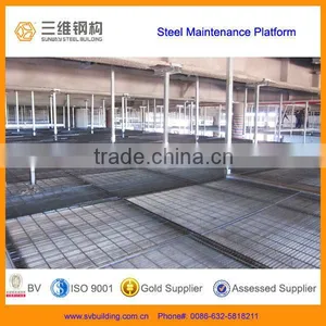 Platform With Galvanized Steel Grating Floor thumbnail-1