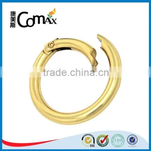 Metal Accessories For Handbag Circle Gold Metal Spring Buckle thumbnail-6