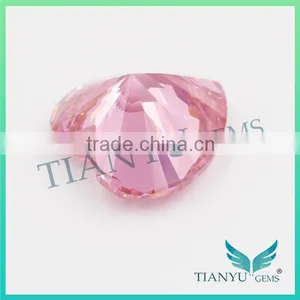 Wholesale Synthetic Heat CZ Stone 8*8 Pink Heart Cut Loose Cubic Zirconia Price thumbnail-4