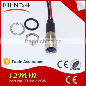 Frigidaire Oven Pilot Light 12mm Panel Mounting Hole LED 120v Pilot Light With Wire Leading thumbnail-4