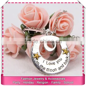 Low Price i Love You to the Moon and Back Necklace, Hot Sale Long Necklace thumbnail-1