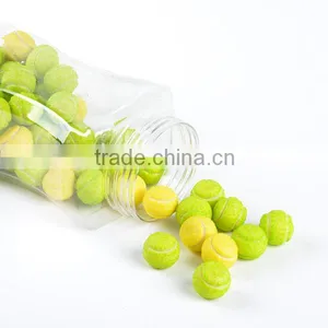 Tennis Shape Fruit Flavored Bubble Gum / Chewing Gum Sweets thumbnail-2