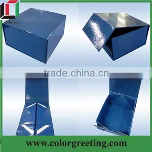 Rigid Folding Cosmetic Package Box Unique Design Outer Box for Cosmetic High Quality Foldable Gift Box Supplier in Shenzhen thumbnail-1