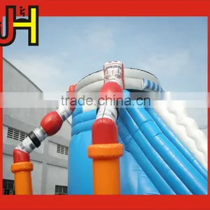 Hot Sale Popular Inflatable UFO Alien Invasion Large Inflatable Bouncy Slide thumbnail-6