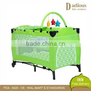 Double-deck Baby Cribs Fashion Removable Infant Bed With Cute Toy thumbnail-1