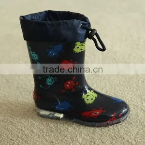 Kids Winter Warm Lining PVC Rain Boots thumbnail-2