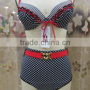 2015 New Arrival Retro High Waisted Bikini thumbnail-4