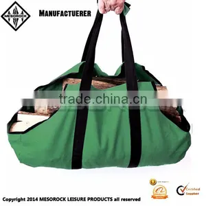 Firewood Tote Wood Carrier Bag Fire Log Carrier Canvas Log Carrier thumbnail-1