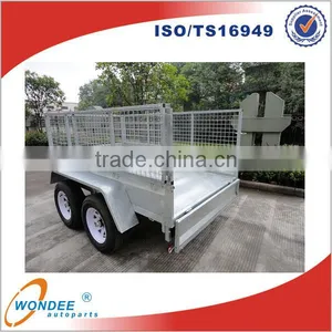Hot Dipped Galvanized 8x5 Double Cage Box Tipping Trailer thumbnail-1