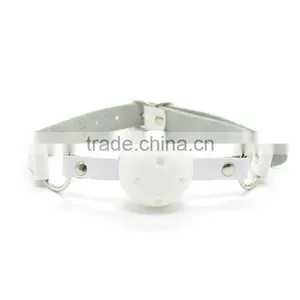 PLASTIC MOUTH GAG WITH LEATHER STRAP SEX TOYS MOUTH GAG SEX BONDAGE MOUTH GAG SEX TOYS WHOLESALE MOUTH GAG thumbnail-1