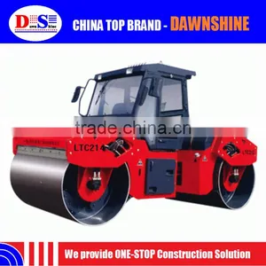 Low Price Double Drum Vibratory Compactor Machine LTC214 Road Roller LUTONG thumbnail-3