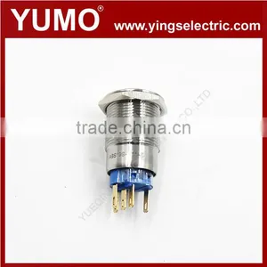 ABS19S-P22-E Metal Push Button 19mm 12VDC Momentary Metal Push Button thumbnail-3