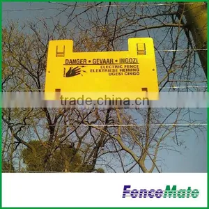 Electric Fence Plastic Warning Sign With Pre-Drilled Holes thumbnail-4
