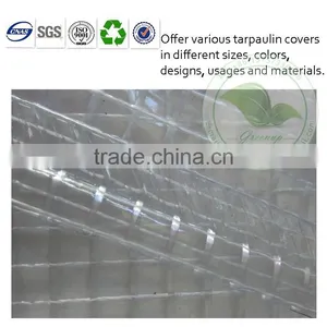Transparent Pvc Coated Tarpaulin Fabric for Bag/furniture Cover/greenhouse thumbnail-1