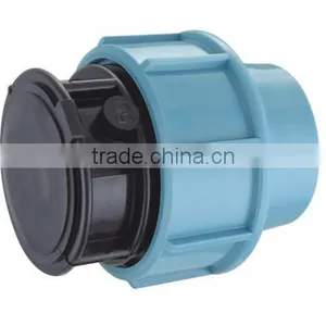 PP Compression Fittings For PE Pipe Fitting PP End Cap thumbnail-1