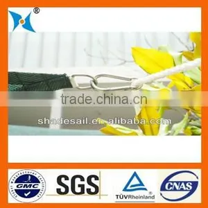 100% NEW HDPE Factory Popular Green Cheap UV Sun Shade Sail With Snap Hook thumbnail-1