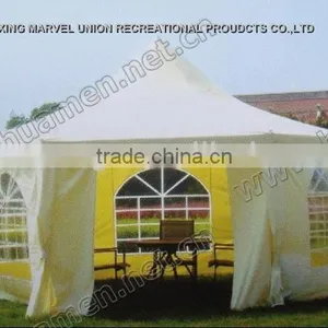 Hexagonal Green Polyester Garden Gazebo With Mosquito Net thumbnail-5