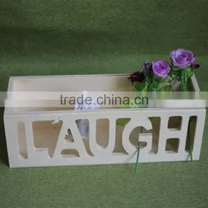 Cheapest Customized Small Plywood Decorative Storage Box With Laser Letter thumbnail-1
