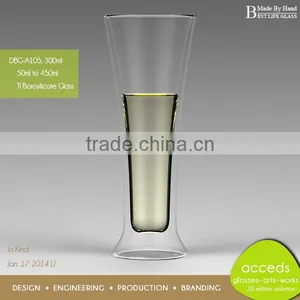 Hand Made Tall and Thin Drinking Glass Cup thumbnail-1