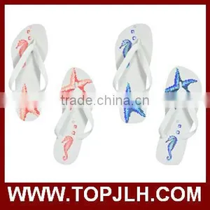 Custom Photo Printed Birthday Party White Flip Flops thumbnail-6