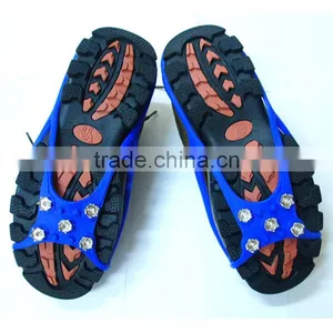 Outdoor Round 5 Teeth Silicone Crampons Antiskid Shoe Covers/ Crampons for Snow and Ice to Prevent Skating thumbnail-3