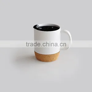 Can Shape Cork Bottom Solid Color Coffee Mug With Lid thumbnail-1