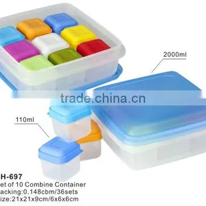 Mini Combine Meal Prep Containers Fresheness Preservation Food Storage Box Set thumbnail-2