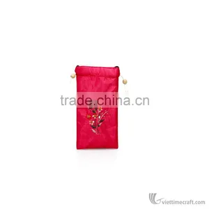 Embroidery Handmade Glasses Bag, Handicraft in Vietnam thumbnail-3