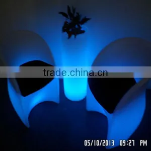 Luxy Hotel Lounge Led Illuminated Chair Sets / RGB Color Adjustable PE Material Sofa and Chair Sets thumbnail-1