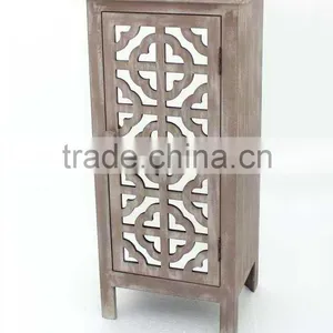 Antique Storage Chest With Mirror Design for Home thumbnail-1