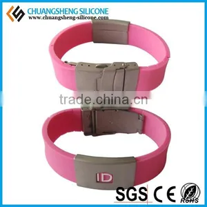 Clear/ Bulk/Disposable Metal Silicon ID Bracelets thumbnail-4