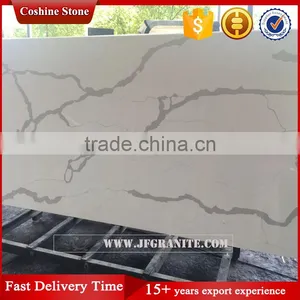 Jianfa Calacatta White Quartz Stone Countertop thumbnail-5