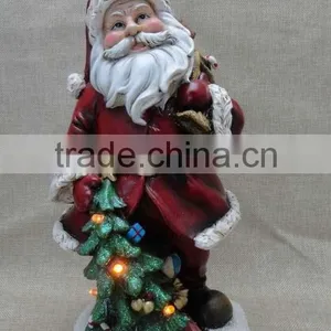 Resin Christmas Santa Clause Figurine Decoration thumbnail-1