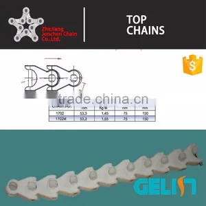 1702 1702M POM Hinged Conveyor Chain/conveyor Case Chain/crate Conveyor Chain thumbnail-2