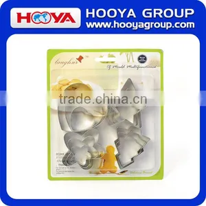 12 Pcs Stainless Steel Cookie Fruit Cutter Star Flower Heart and Round Shape Biscuit Baking Mould thumbnail-4
