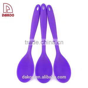 Integrated Seamless Design Purple Color Silicone Rice Spoon thumbnail-1