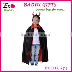 Halloween Costume Black Death Large Cloak Hooded Long Black Devil Cloak thumbnail-2