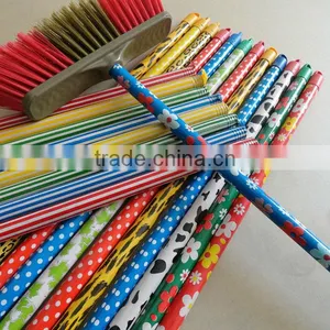PVC Coated Wooden Flower Broom Stick for Sale thumbnail-1