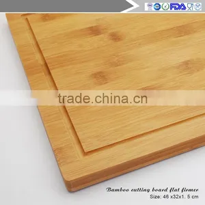 Manufacturers Selling Beautiful Large 100% Fruit Juice Groove Organic Bamboo Chopping Block Wholesale thumbnail-2