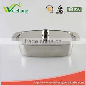 WCR260 Stainless Steel Butter Dish With Lid thumbnail-1