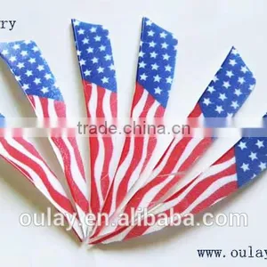 500PCS 3~5inch Customized Country Flags Arrow Vanes Fletchings For DIY Arrows thumbnail-6