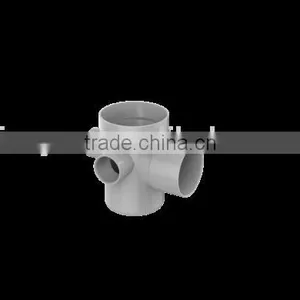Factory Price Manufacturer Good Quality PVC Fitting UPVC Rubber Joint Plastic Fitting for Drainage GB Floor Drain thumbnail-1