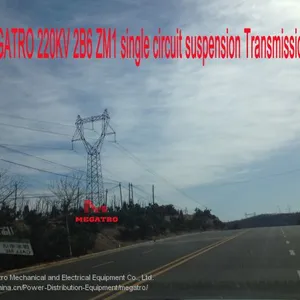 MEGATRO 220KV 2B6 ZM1 Single Circuit Suspension Transmission Tower thumbnail-2